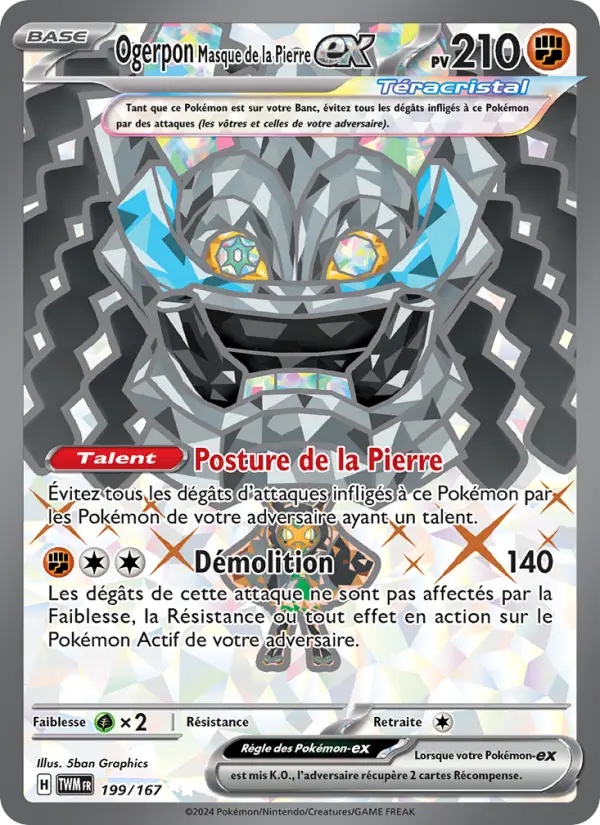 [199/167] Ogerpon Masque de la Pierre-ex (TWM 199)