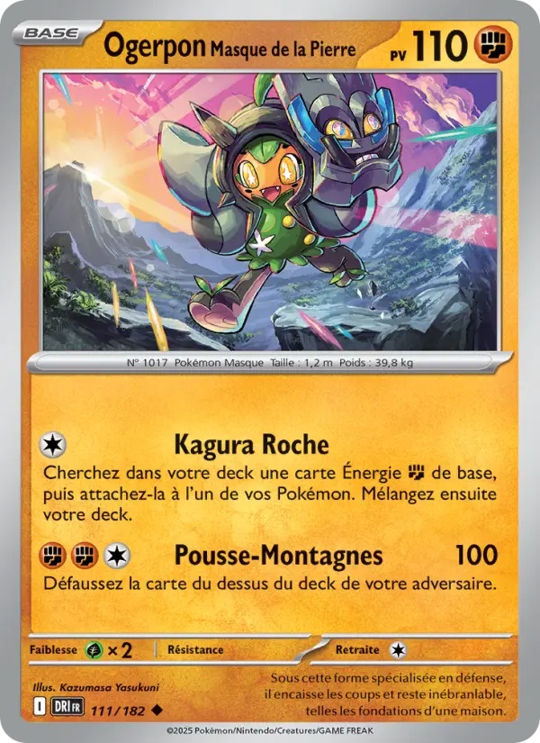 [111/182] Ogerpon Masque de la Pierre 111/182