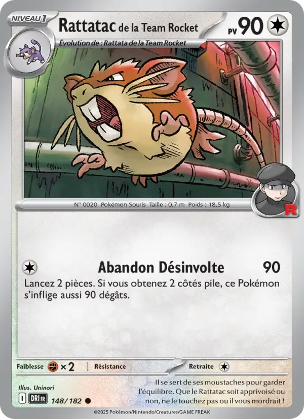 [148/182] Rattatac de la Team Rocket 148/182