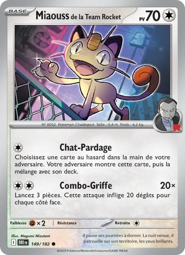 [149/182] Miaouss de la Team Rocket 149/182
