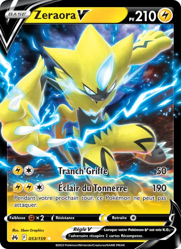 [053/159 [Normal]] Zeraora V (CRE 053)
