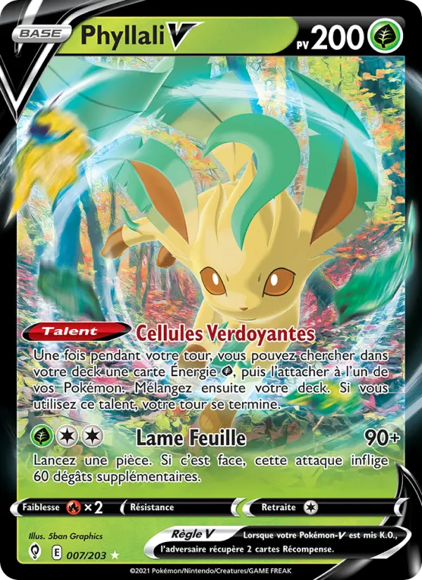 [SWSH7 7] Phyllali V (007/203)