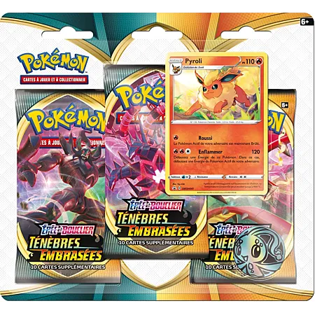 [174-55244] Tripack Pokémon EB03 : Ténèbres Embrasées - Pyroli