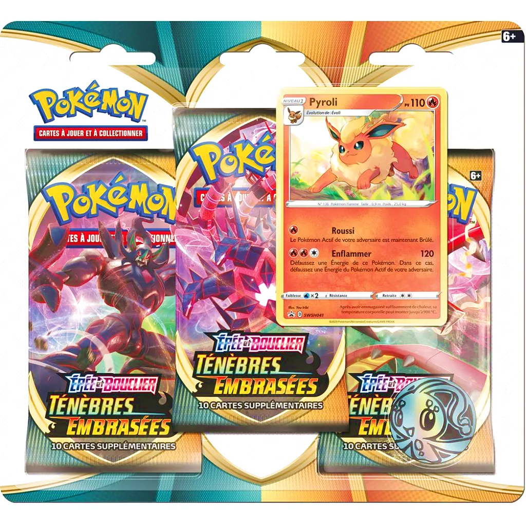 [174-55244] Tripack Pokémon EB03 : Ténèbres Embrasées - Pyroli