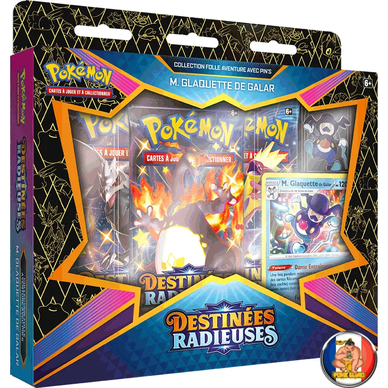 Coffret Collection avec Pin's Folle Aventure : M. Glaquette de Galar | Destinées Radieuses