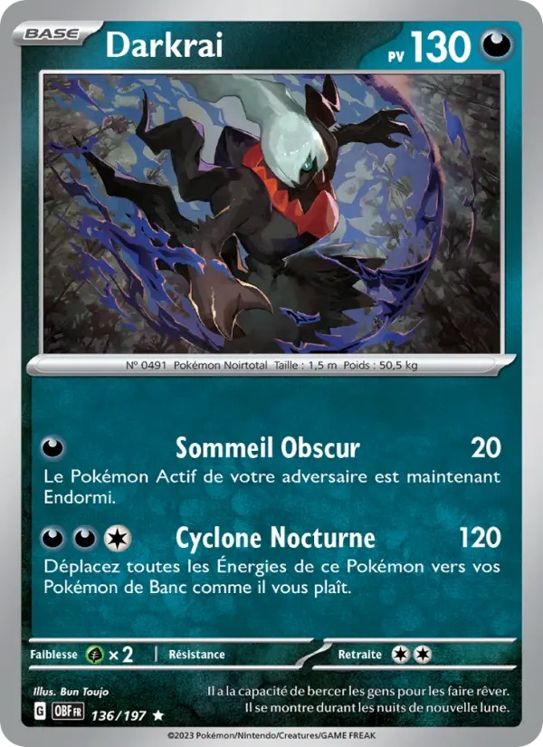 [136/197] Darkrai 136/197 Reverse