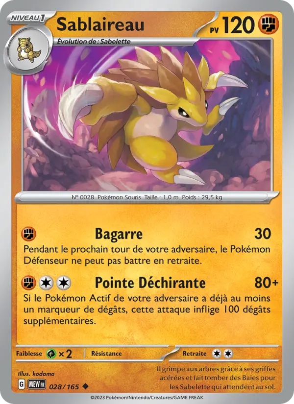 [028/165] Sablaireau 028/165 Reverse