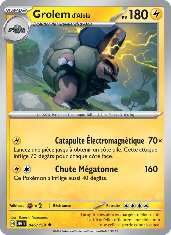 [046/159] Grolem d'Alola 046/159 Reverse