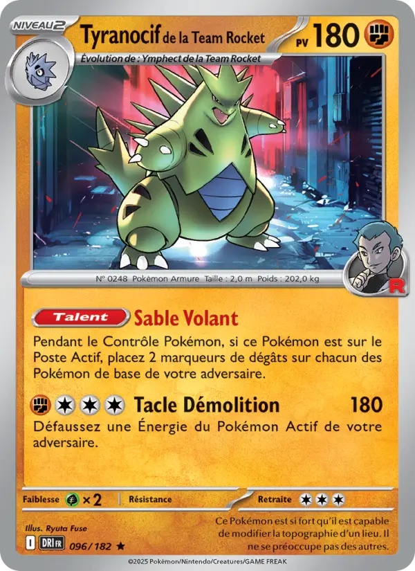 [096/182] Tyranocif de la Team Rocket 096/182 Reverse