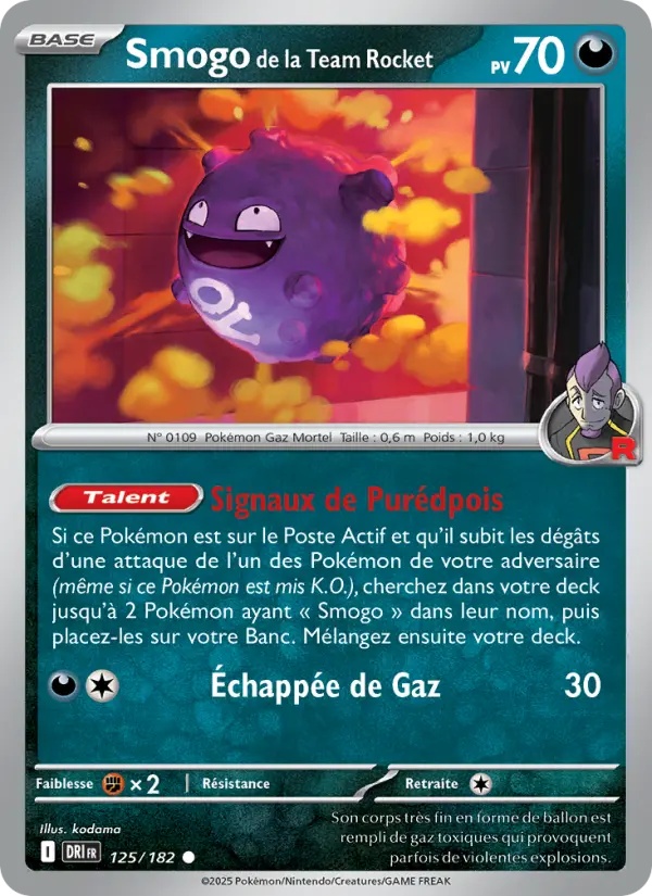 [125/182] Smogo de la Team Rocket 125/182 Reverse