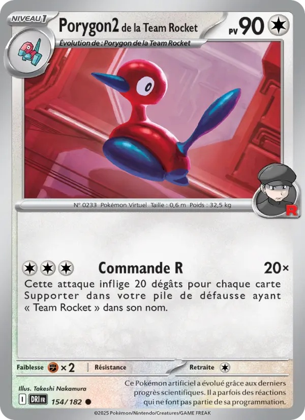[154/182] Porygon2 de la Team Rocket 154/182 Reverse