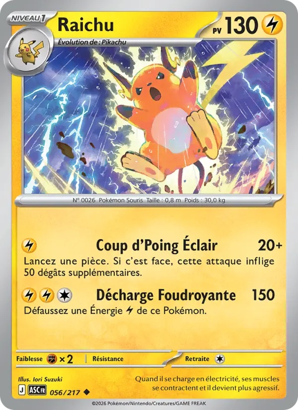 [056/217] Raichu 056/217 Reverse