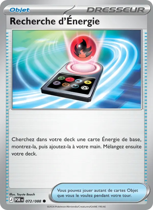 [072/88] Recherche d'Énergie 072/88