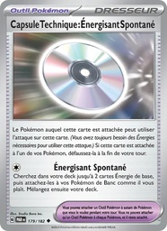 Capsule Technique : Énergisant Spontané 179/182