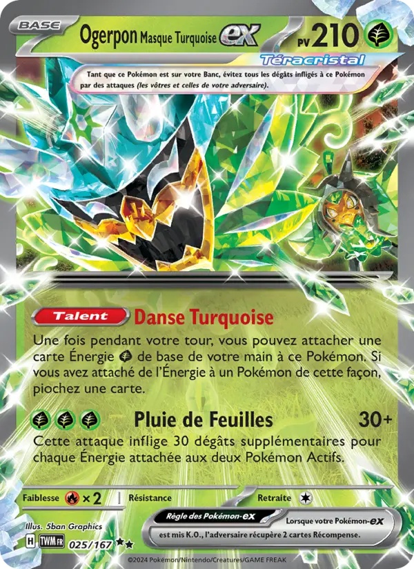 Ogerpon Masque Turquoise-ex (TWM 025)
