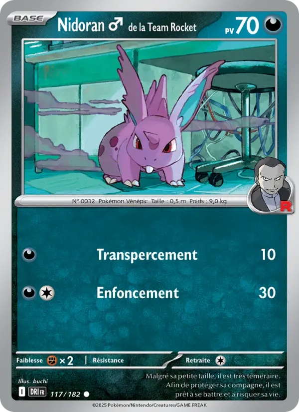 Nidoran♂ de la Team Rocket 117/182