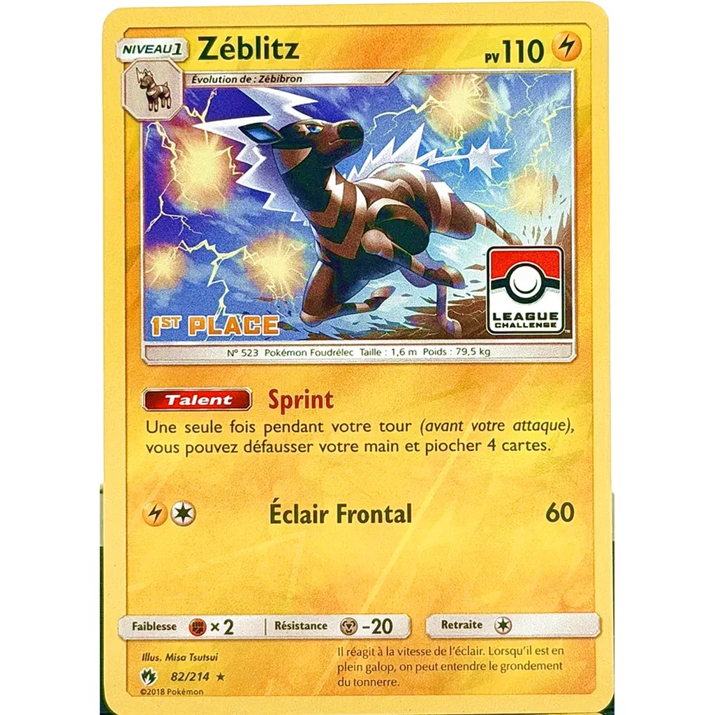 Zéblitz 1ère place Pokemon League