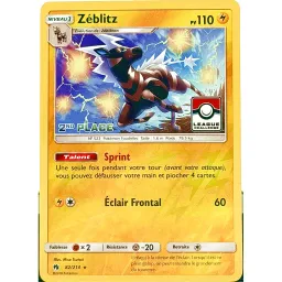 Zéblitz 2ème place Pokemon League