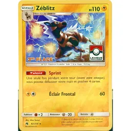 Zéblitz 3ème place Pokemon League