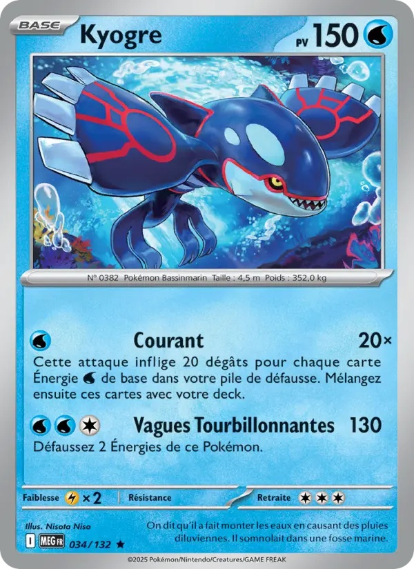 Kyogre 034/132 Reverse