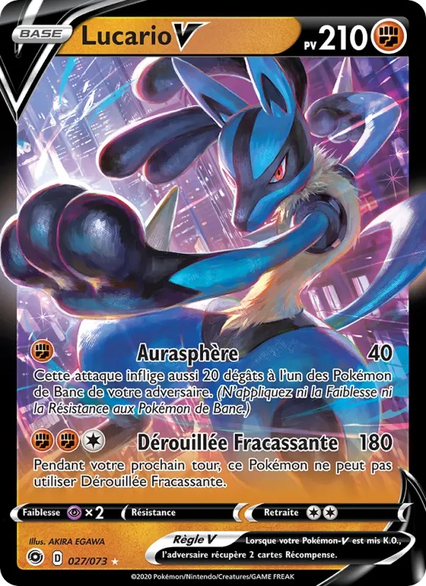 Lucario V 27/73 Holo