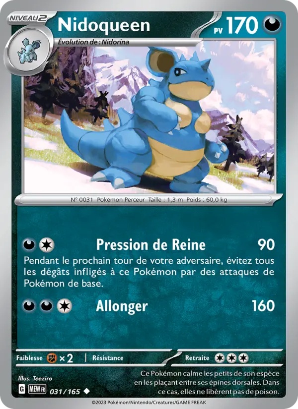 Nidoqueen 031/165 Reverse