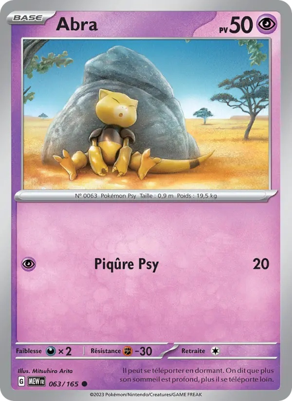 Abra 063/165 Reverse