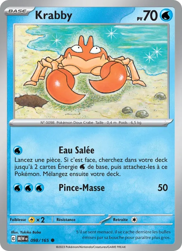 Krabby 098/165 Reverse