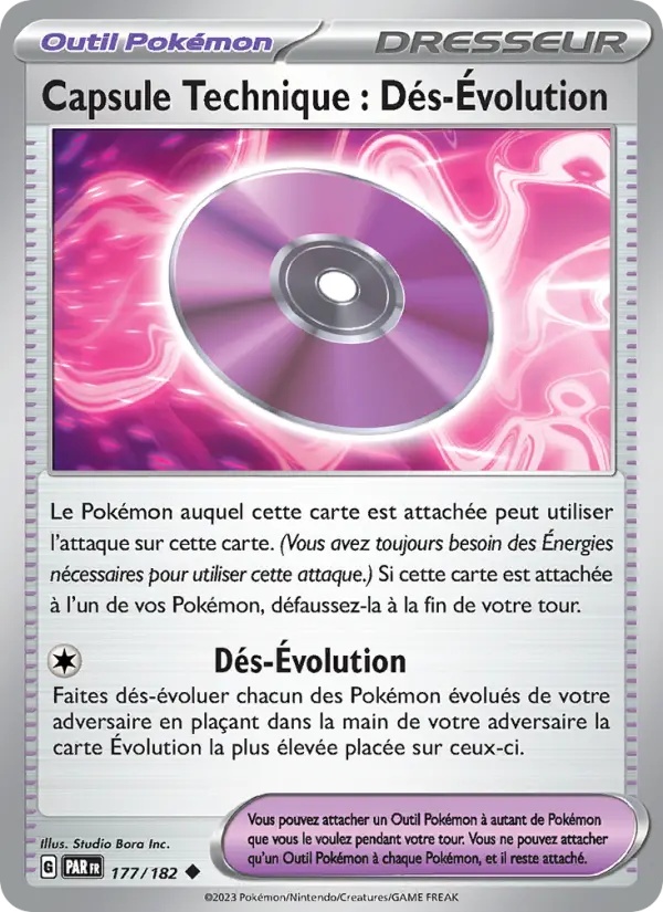 Capsule Technique : Dés-Évolution 177/182 Reverse