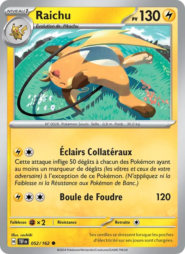 Raichu 052/162 Reverse