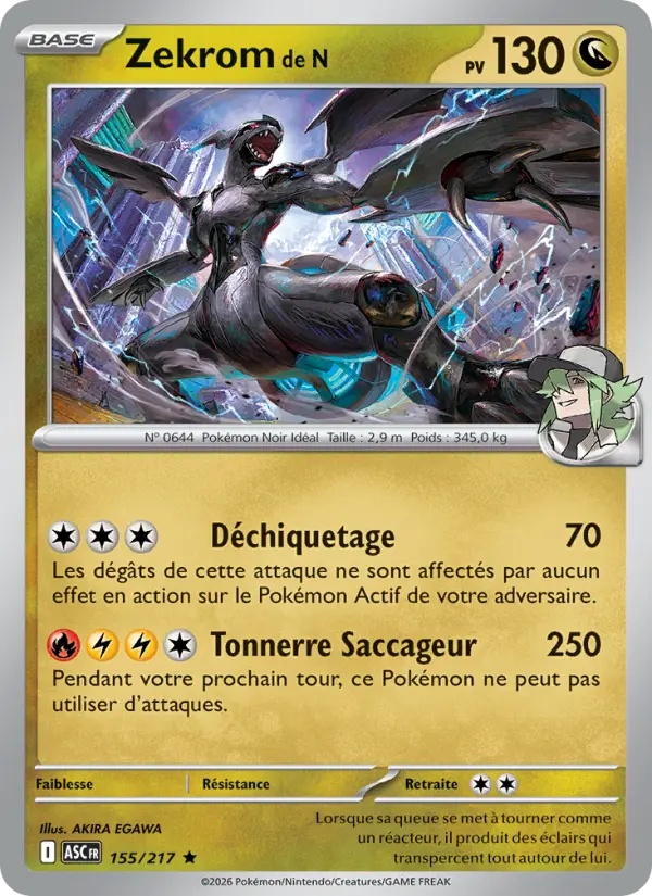 Zekrom de N 155/217 Holo