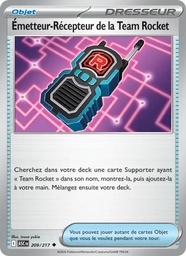 Émetteur-Récepteur de la Team Rocket 209/217 Reverse
