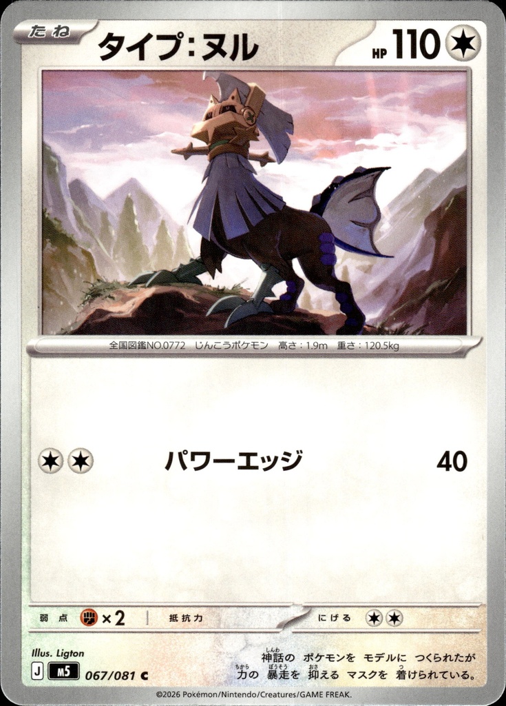 Type:0/Type: Null 067/081 - Japonais